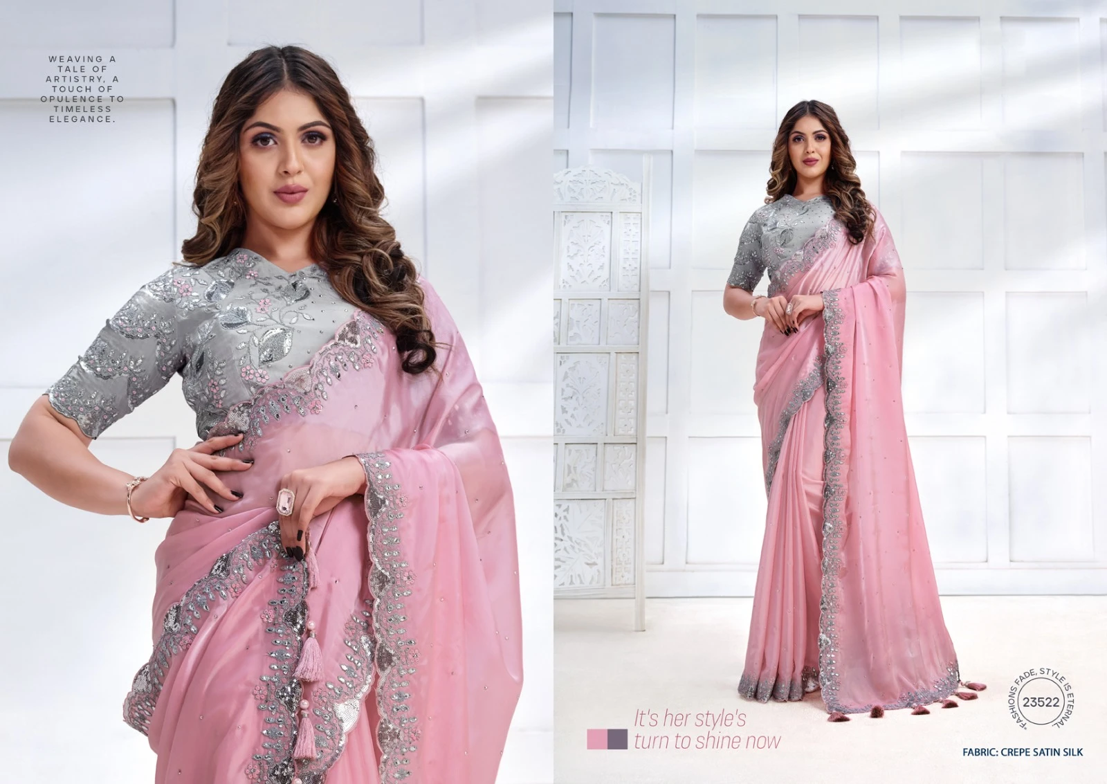 Mahotsav Mohmanthan 23500 Series Majestica Fancy Wholesale Designer Sarees Catalog — Wholesale Sarees, MPA wholesale from Surat - Gallery Image 3